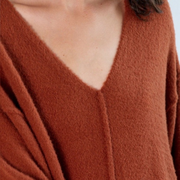 Wilfred Free Rust V-Neck Sweater - Picture 2 of 8